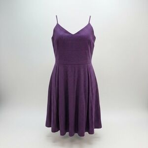 GAP Cami Sundress Womens L Navy Pink‎ Dot Rayon Spaghetti Strap Mini Dress